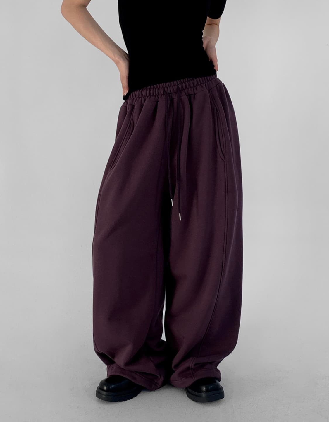 매니크 코토 투웨이 트레이닝 팬츠 (퍼플 /기모) 상품이미지1