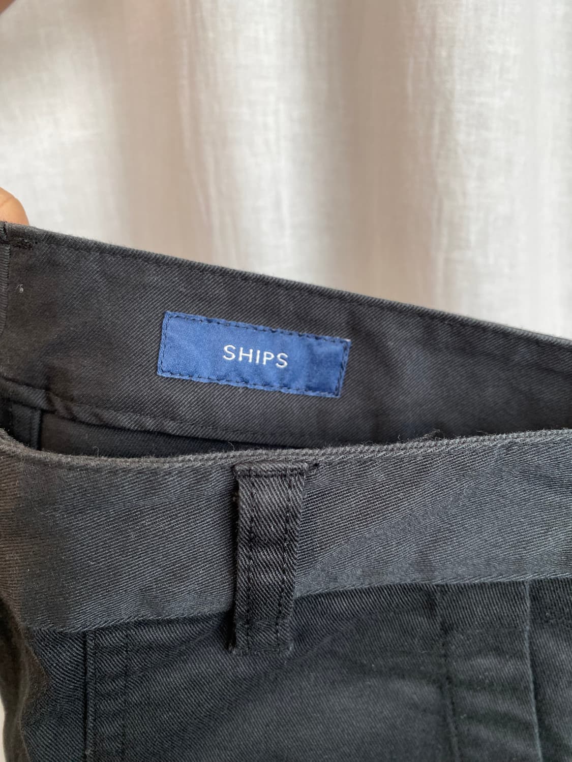 SHIPS 블랙 코튼팬츠(26) 상품이미지6