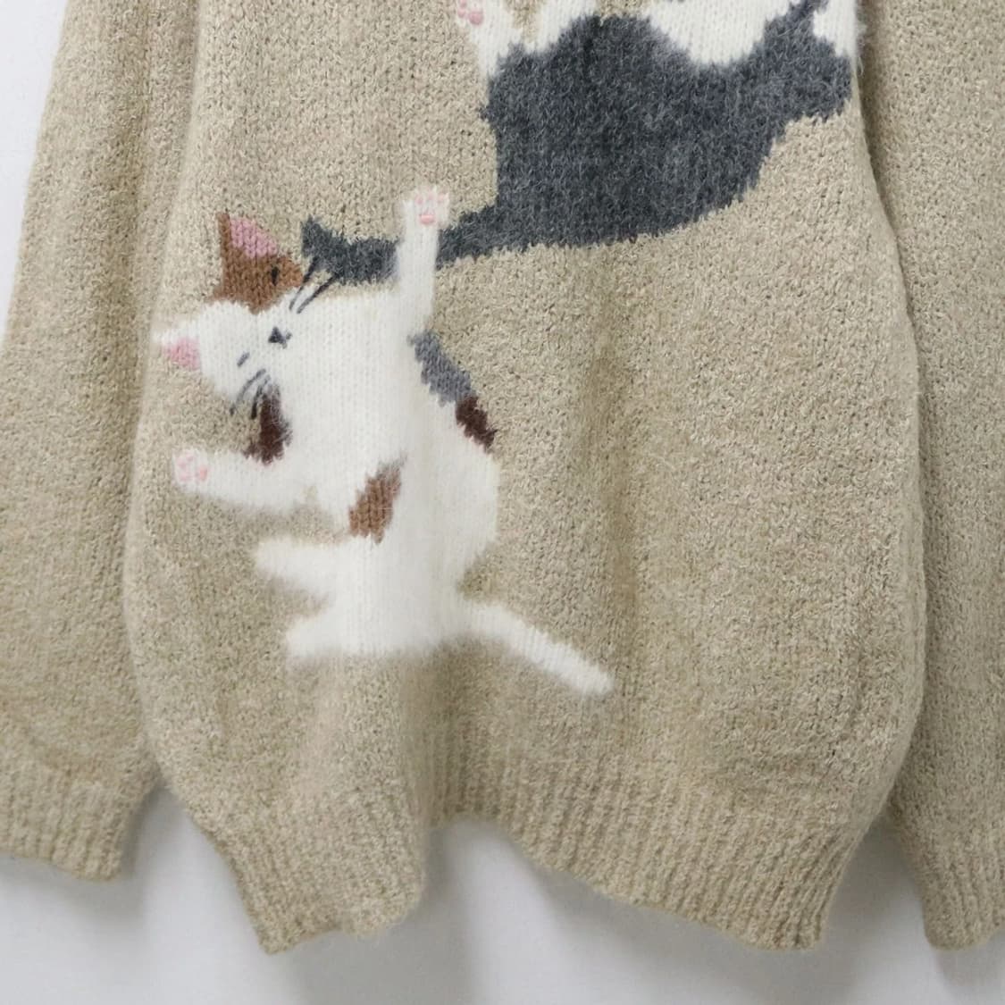 히메갸루 캣 니팅 울 혼방 니트 61917 상품이미지4