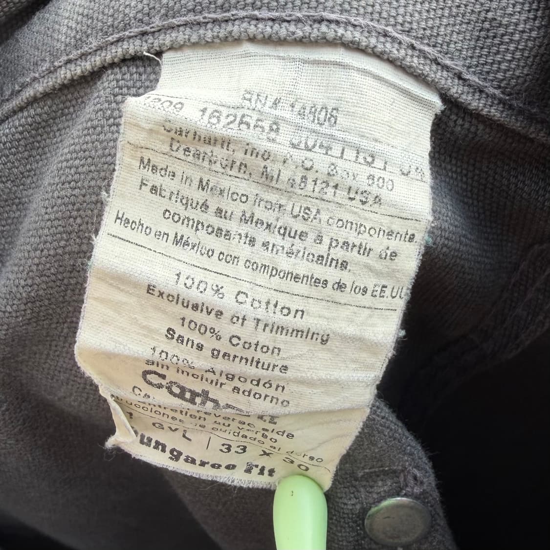 OG 빈티지 칼하트 B01 GVL 더블니 카펜터 팬츠 상품이미지10