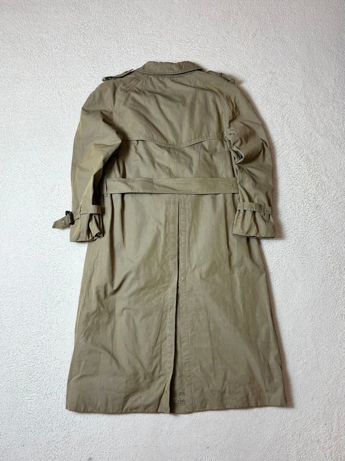 버버리 90's 재팬 벨티드 견장 롱 트렌치 코트 PN7566 상품이미지5