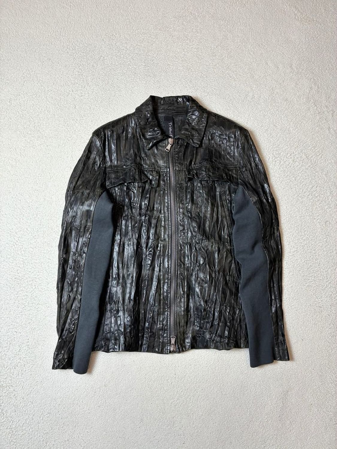 트랜짓 Transit 락시크 플리츠 양가죽 자켓 PN7696 상품이미지1