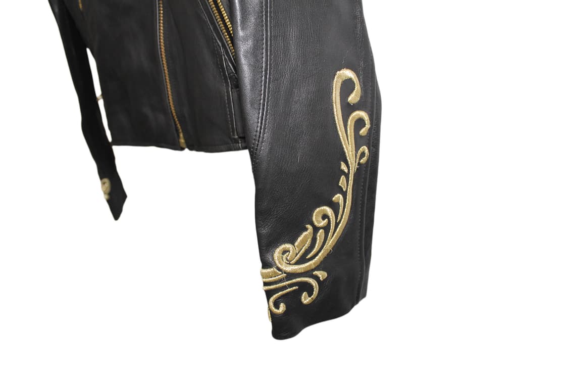 Juicy Couture 쥬시꾸뛰르 스터드 램스킨 레더 바이커자켓 상품이미지7