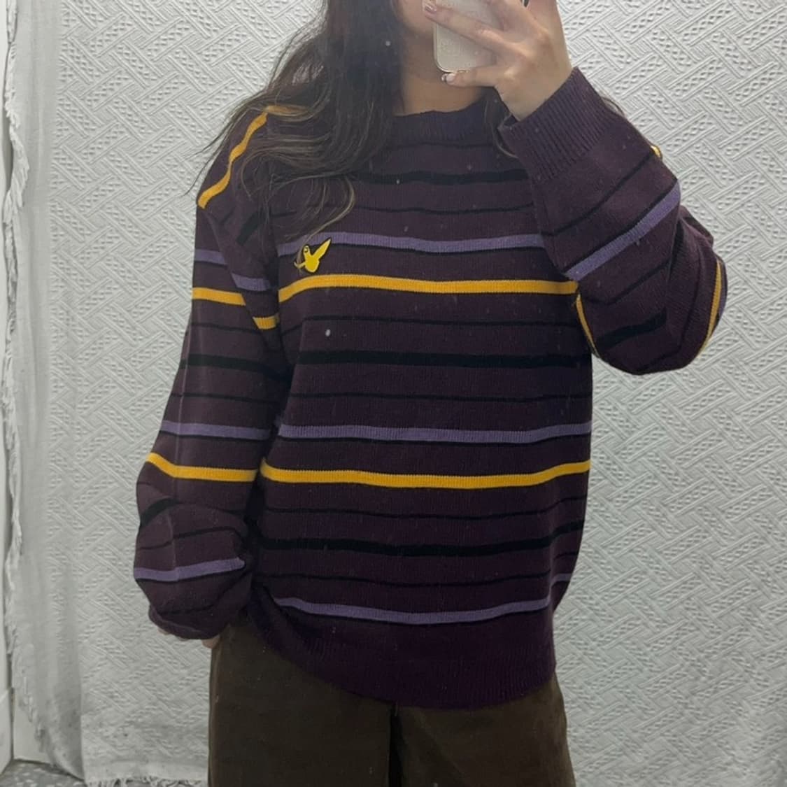 마크곤잘레스 오버핏 스트라이프 아크릴 니트 스웨터 105 C06182 상품이미지1