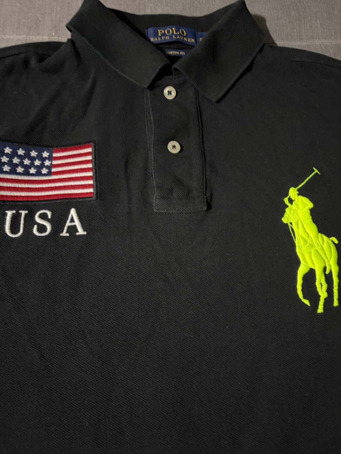 신형택)폴로 빅포니 치프키프 usa 성조기 카라티 상품이미지3