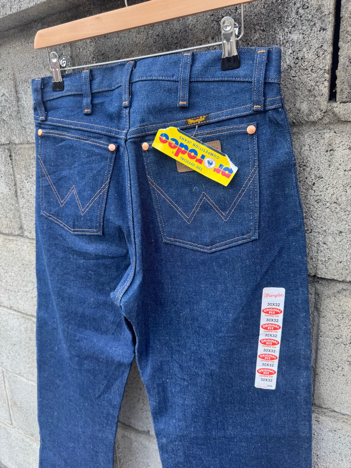 90s 랭글러 빈티지 13mwz 카우보이컷 데님 팬츠 데드스탁 상품이미지4