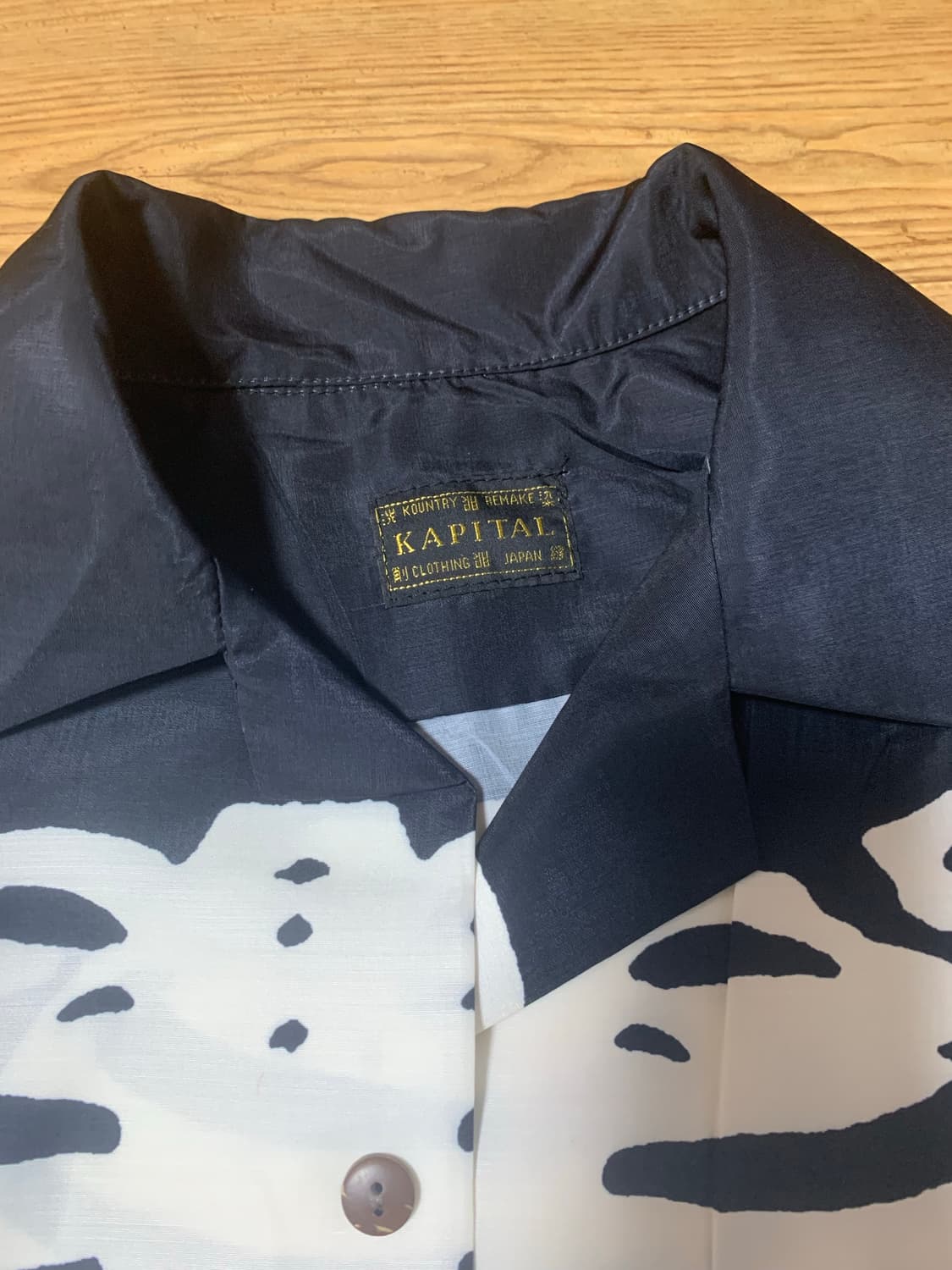 캐피탈 스켈레톤 롱슬리브 본 실크 큐브라셔츠 상품이미지3