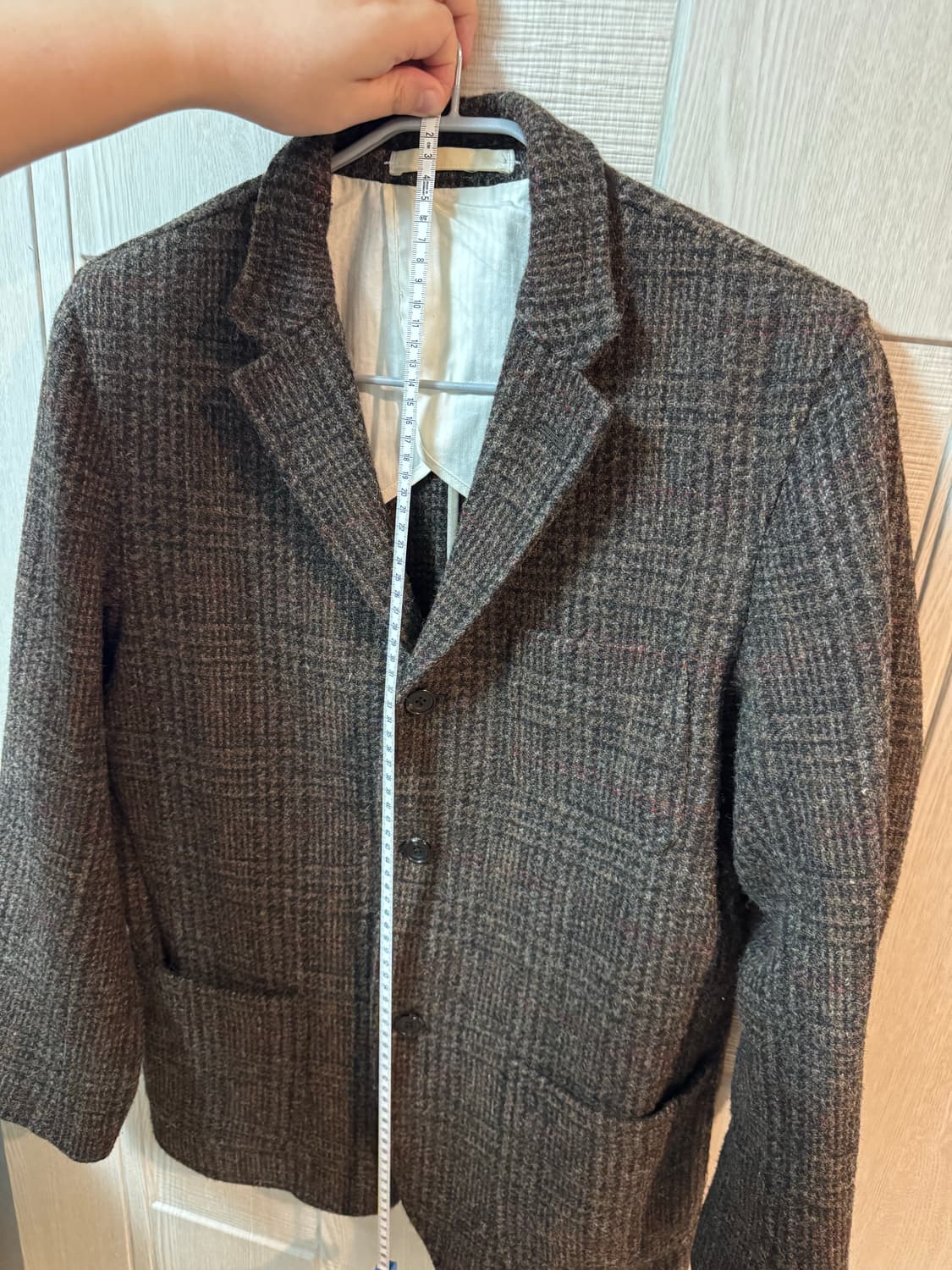 빔즈 플러스 해리스트위드 자켓 L사이즈 상품이미지7