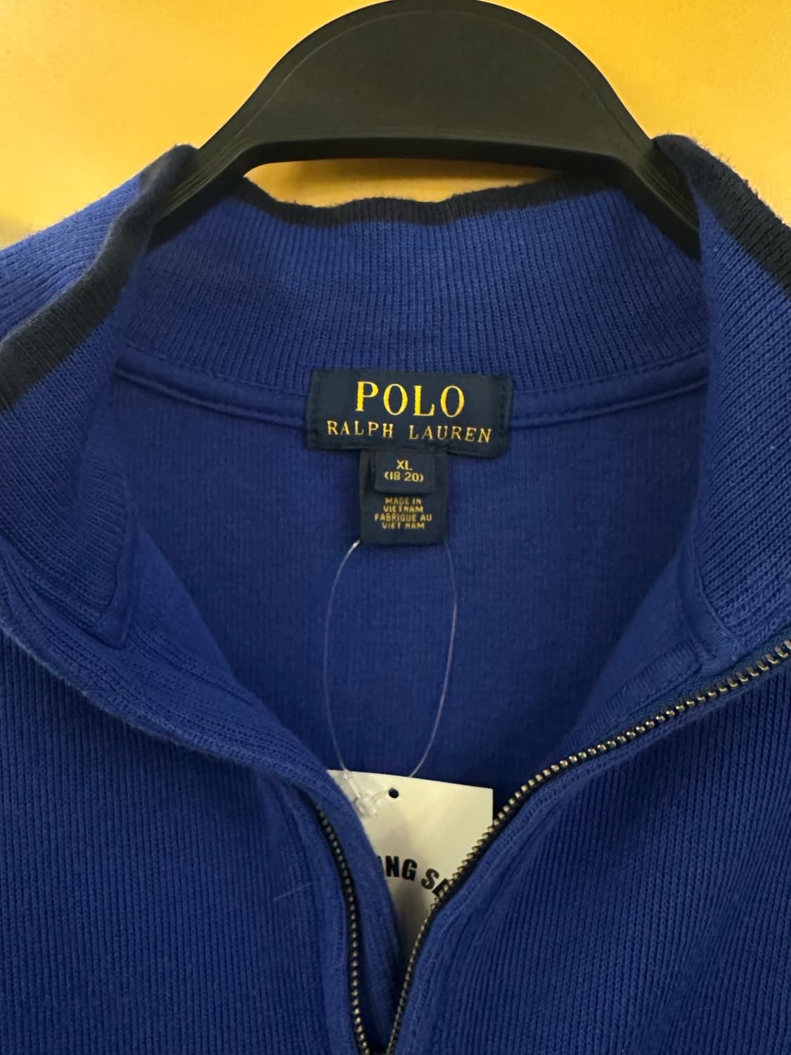 POLO 폴로 블루 반집업니트 상품이미지2