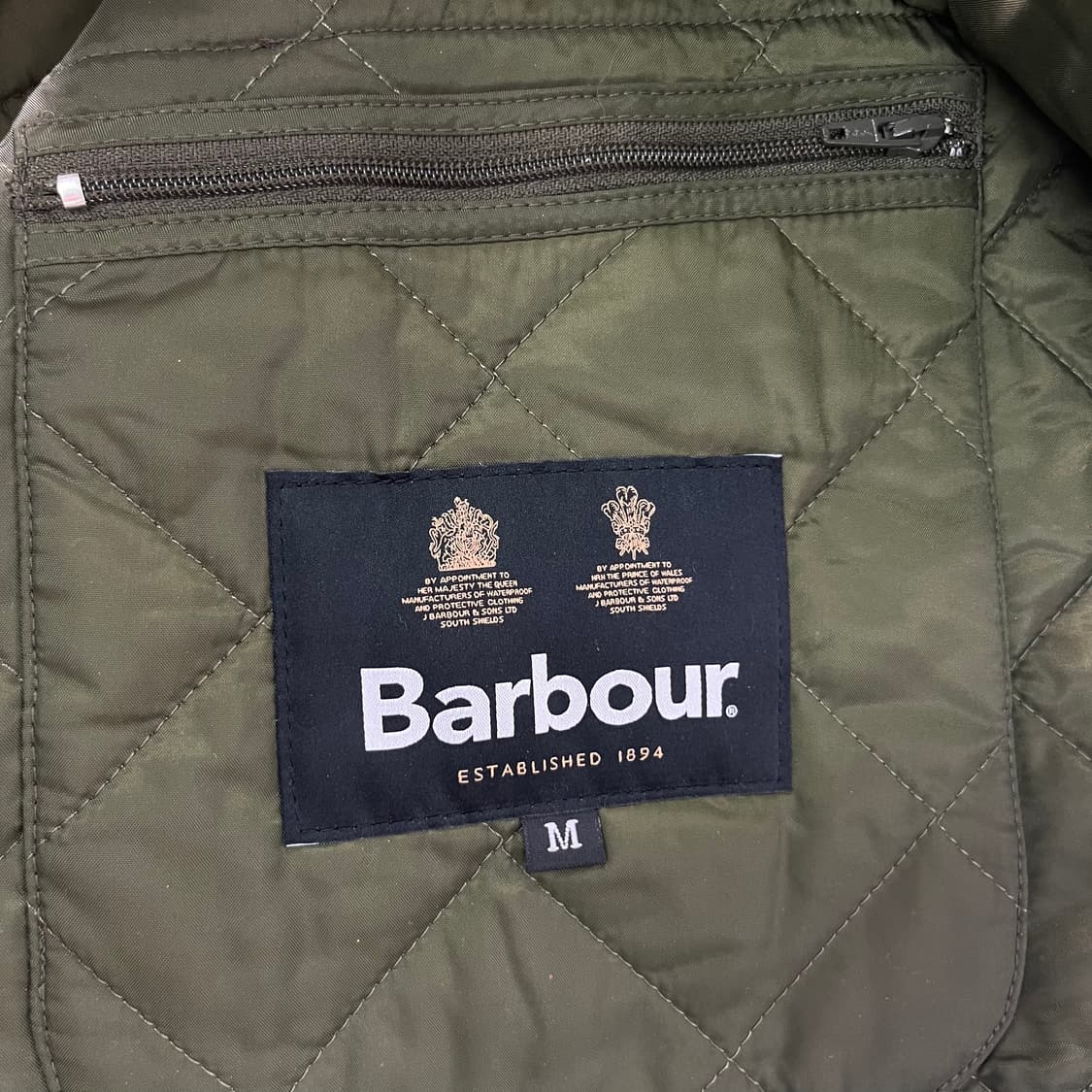 100 바버 헌팅 퀄팅 자켓 상품이미지6