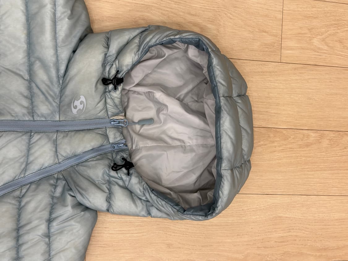 산산기어 서픽스 퍼퍼 자켓 스카이블루 상태 S 상품이미지7