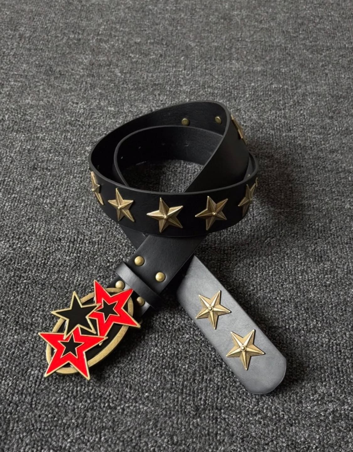 Vintage Punk Star Stud Belt 상품이미지1
