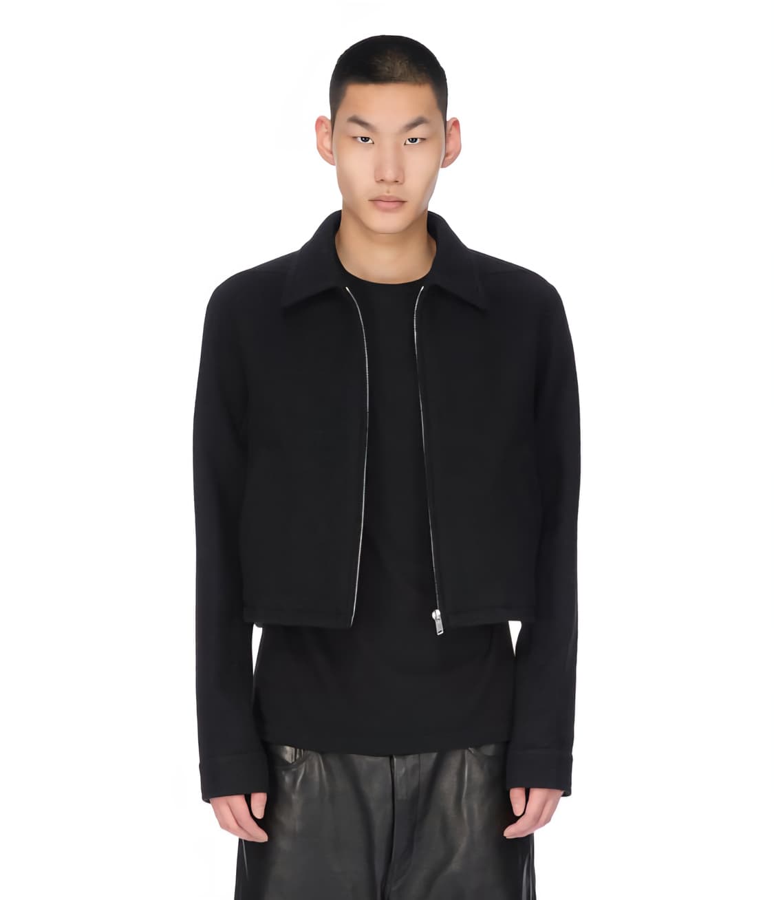 릭오웬스 FW25 블랙 앨리스 브래드 브러쉬드 울 자켓 48사이즈 상품이미지1