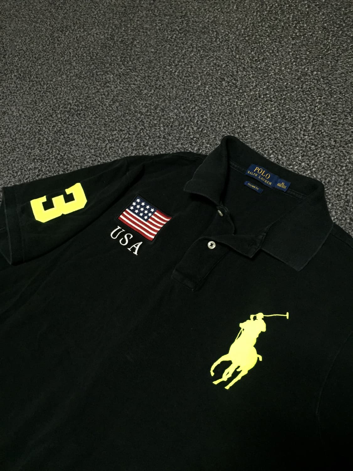 폴로 랄프로렌 빅포니 성조기 반팔 카라티 XL 상품이미지2