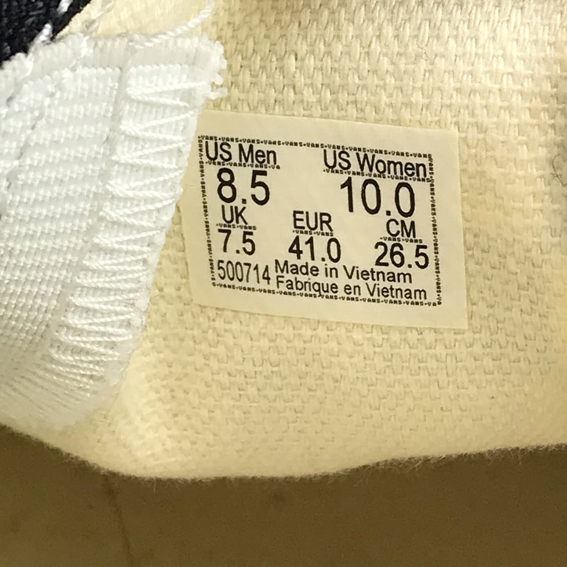 반스 아이보리 체커보드 슬립온 신발 남성265 상품이미지7