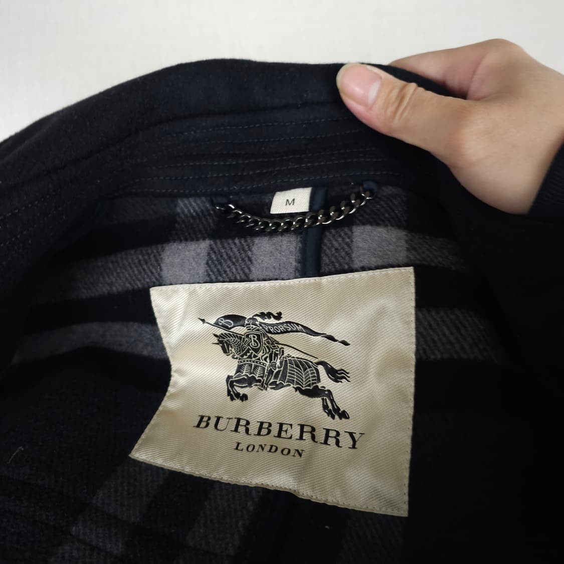 버버리 런던 캐시미어 혼방 더블코트 남자95사이즈 상품이미지3