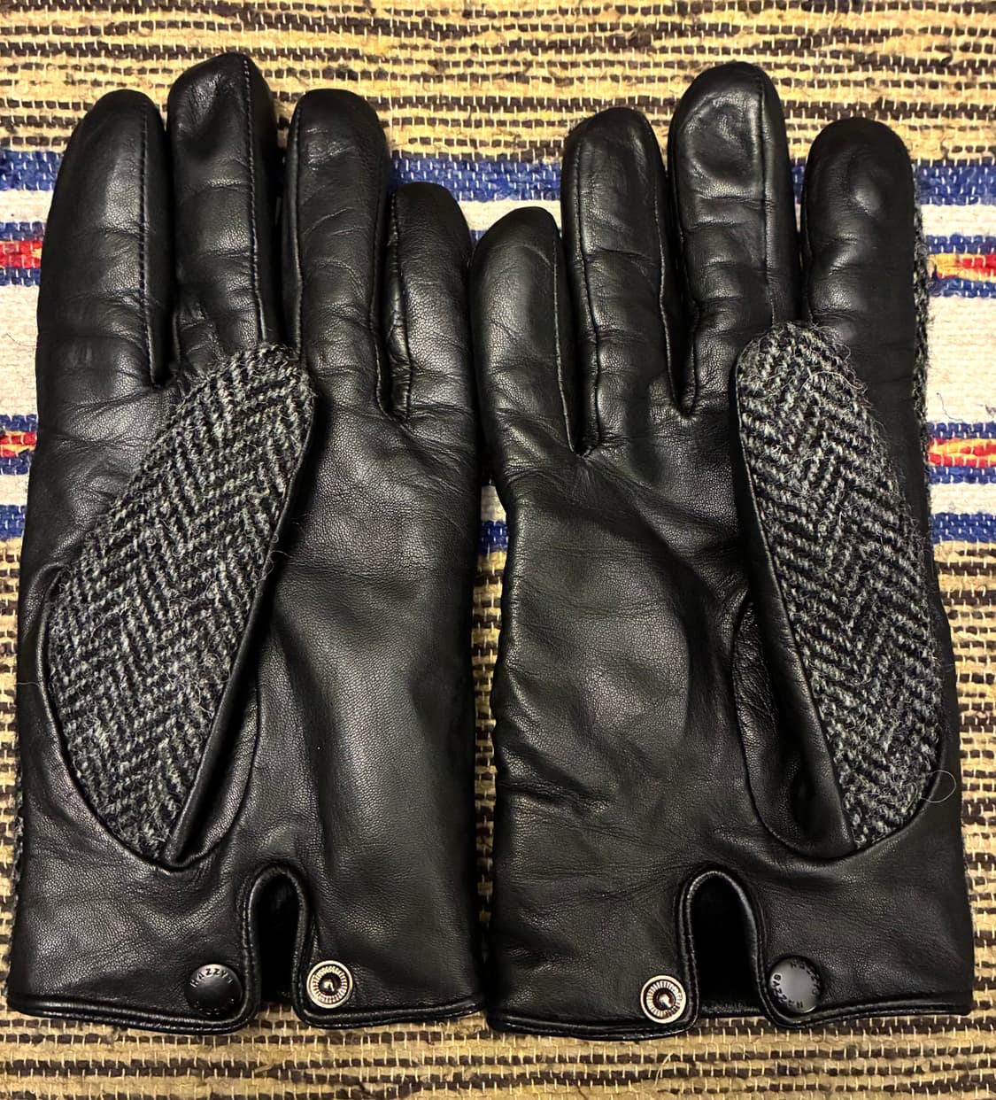 (F)해리스트위드 x 헤지스 울 헤링본 양가죽 장갑 글러브 상품이미지3