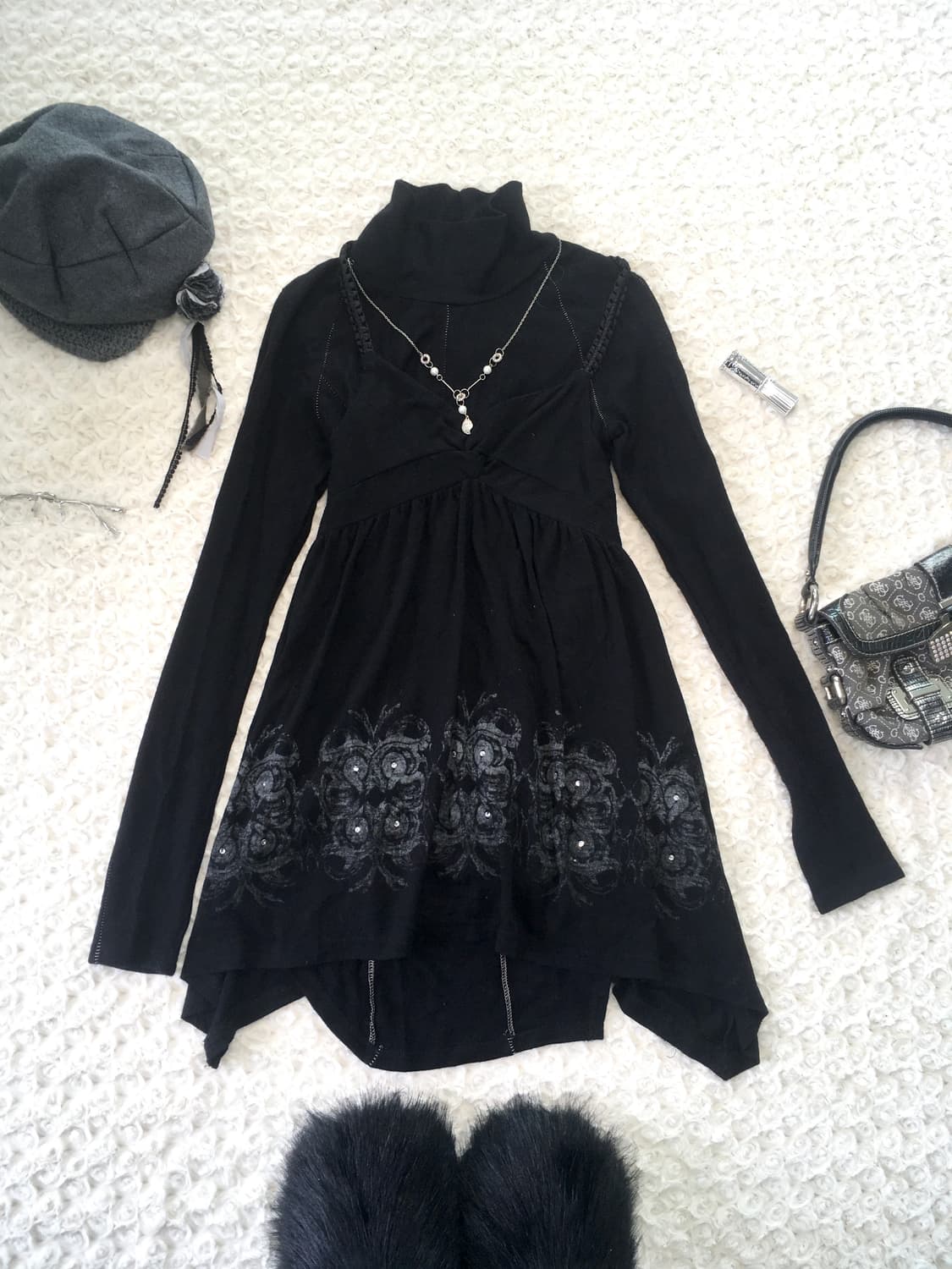 Set)그런지 페어리 가디건+세실맥비 오리엔탈 원피스 + 울니트 상품이미지6