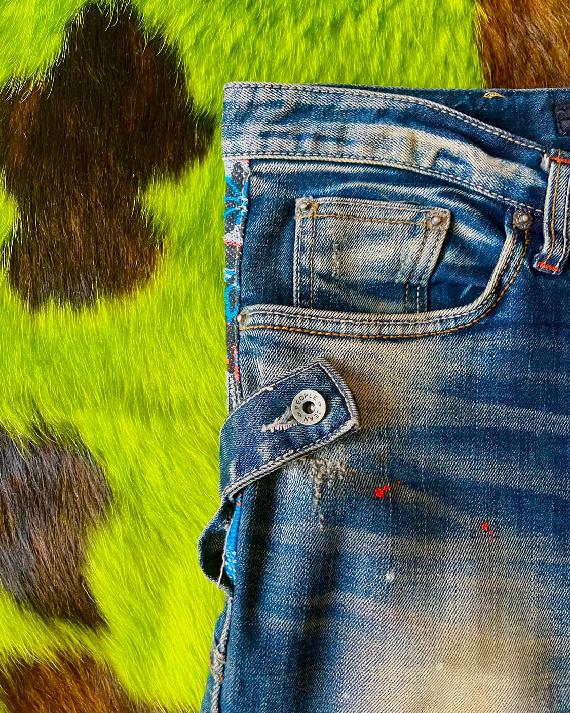 Jpn Vintage Double Layered Denim Jeans 상품이미지8