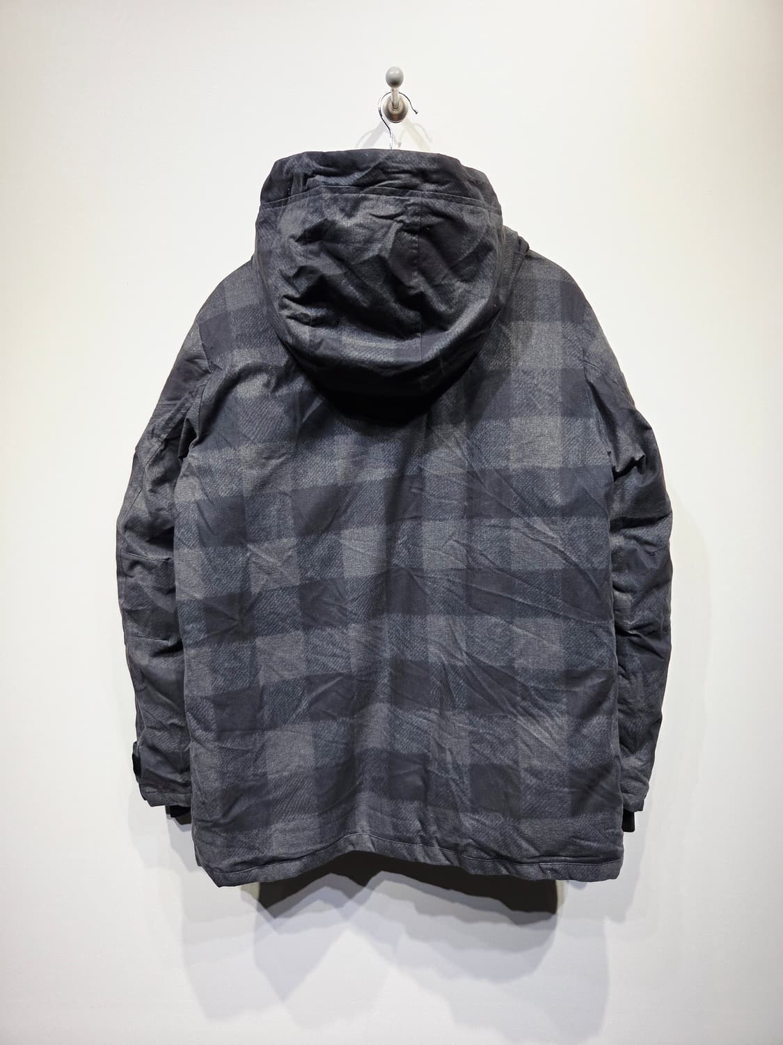 뉴에라. 남자 체크 후드 패딩 점퍼_M 상품이미지4