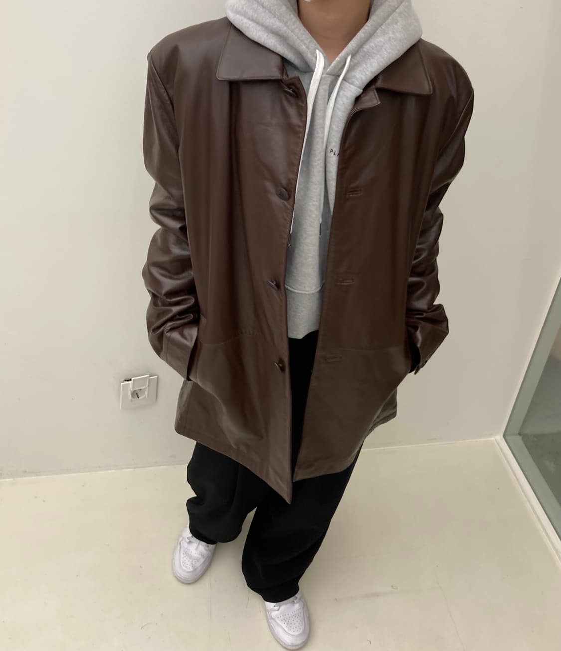 sangbong Lie 옴므 양가죽 대디핏 자켓 상품이미지8