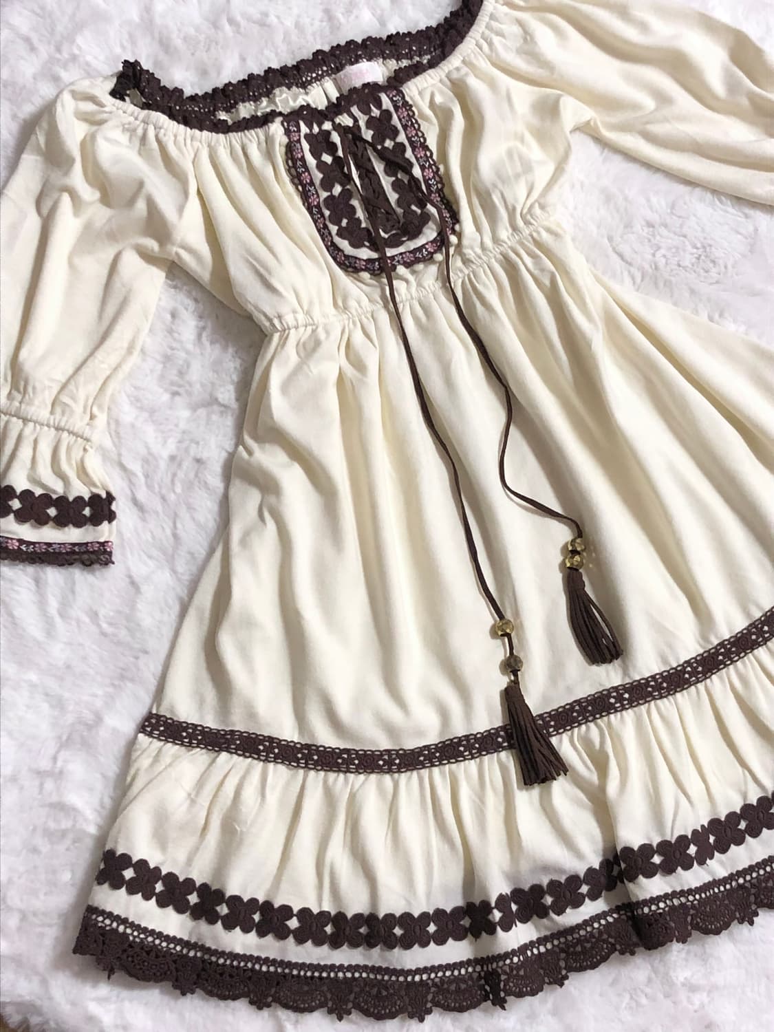 Lizlisa 리즈리사 고전 원피스 오프숄더 히메갸루 라떼갸루 모리 상품이미지2