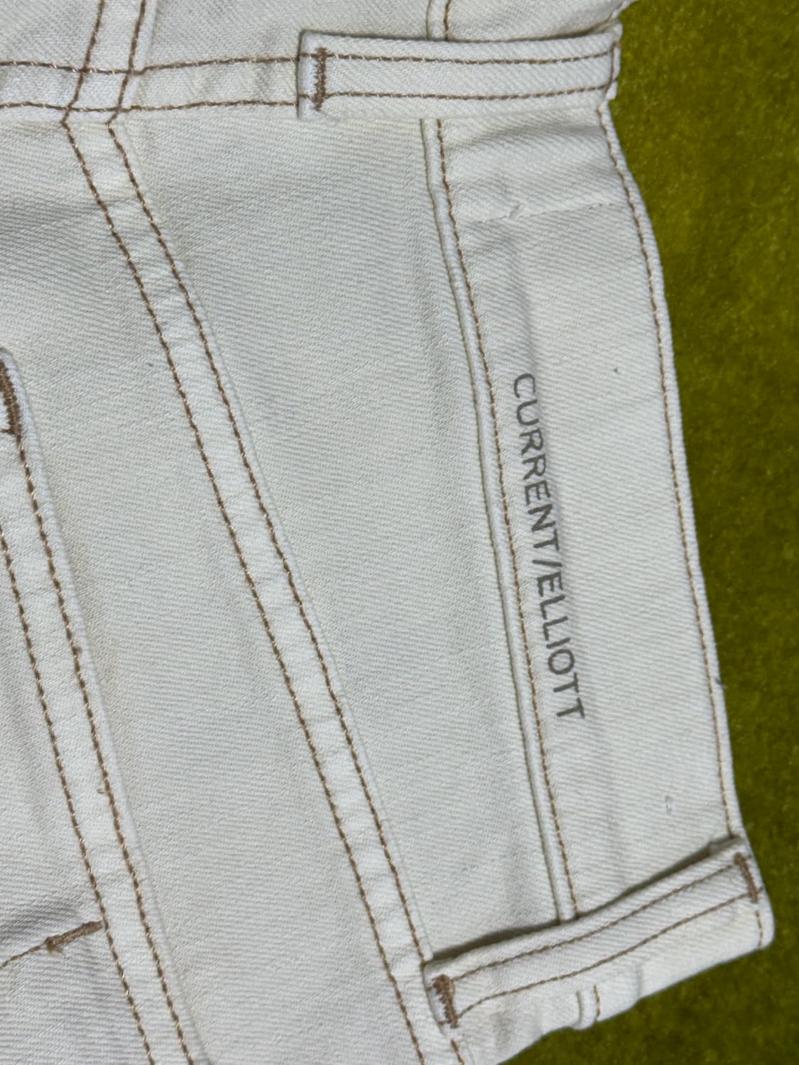 Current/Elliott 화이트 컷 데님 반바지 xs 상품이미지2