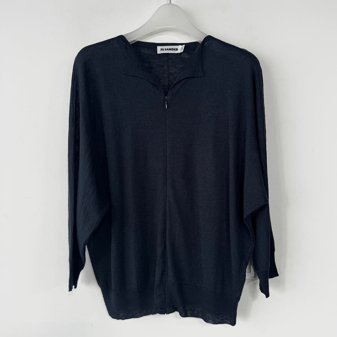 질샌더 실크 블렌드 집업 가디건 상품이미지1