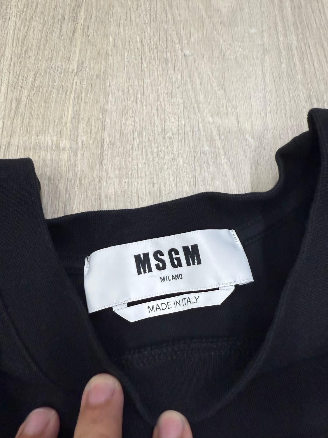 MSGM 밀라노 로고 블랙 티셔츠 L 상품이미지2