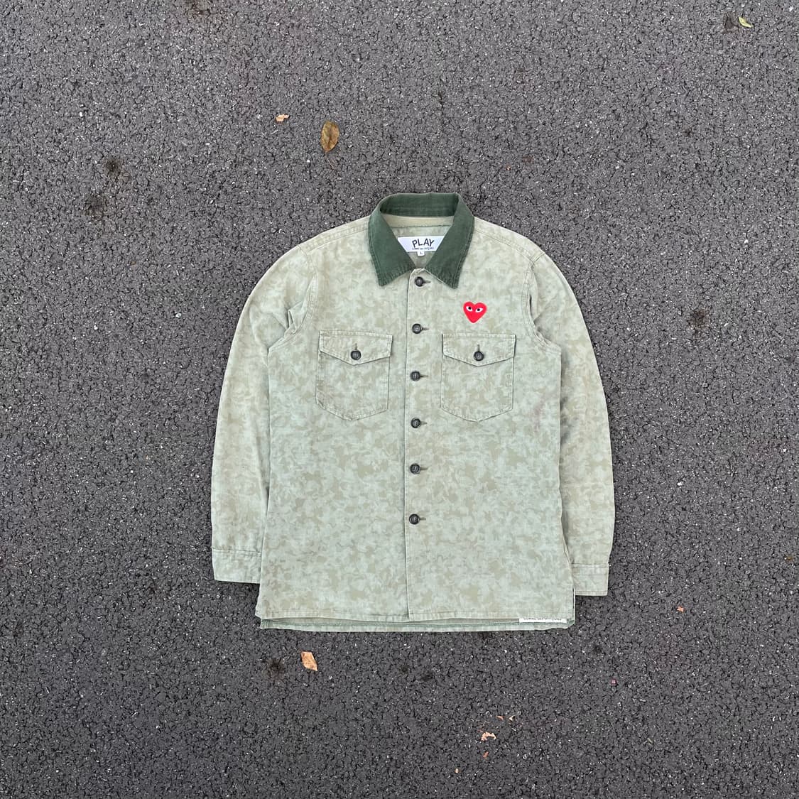 CDG PLAY Corduroy Collar Work Shirt 상품이미지4