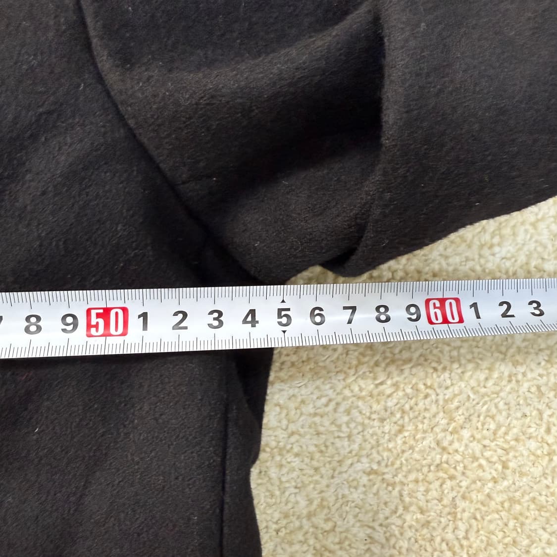 [실측확인] 인사일런스 블랙 울 캐시미어 싱글코트 0105T1 상품이미지6