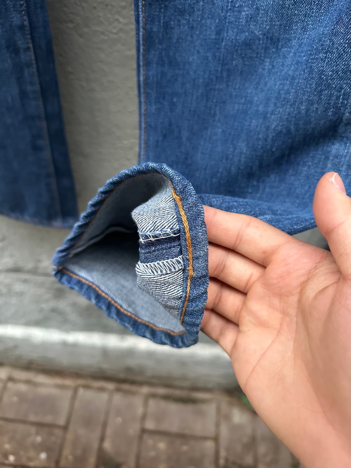 70s USA Levis 66전기 데님 팬츠 상품이미지5