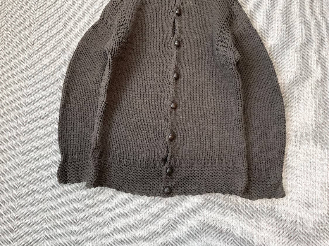 00s 마리떼 프랑소와 저버 브라운 버튼 디테일 니트 후드 J03854 상품이미지2
