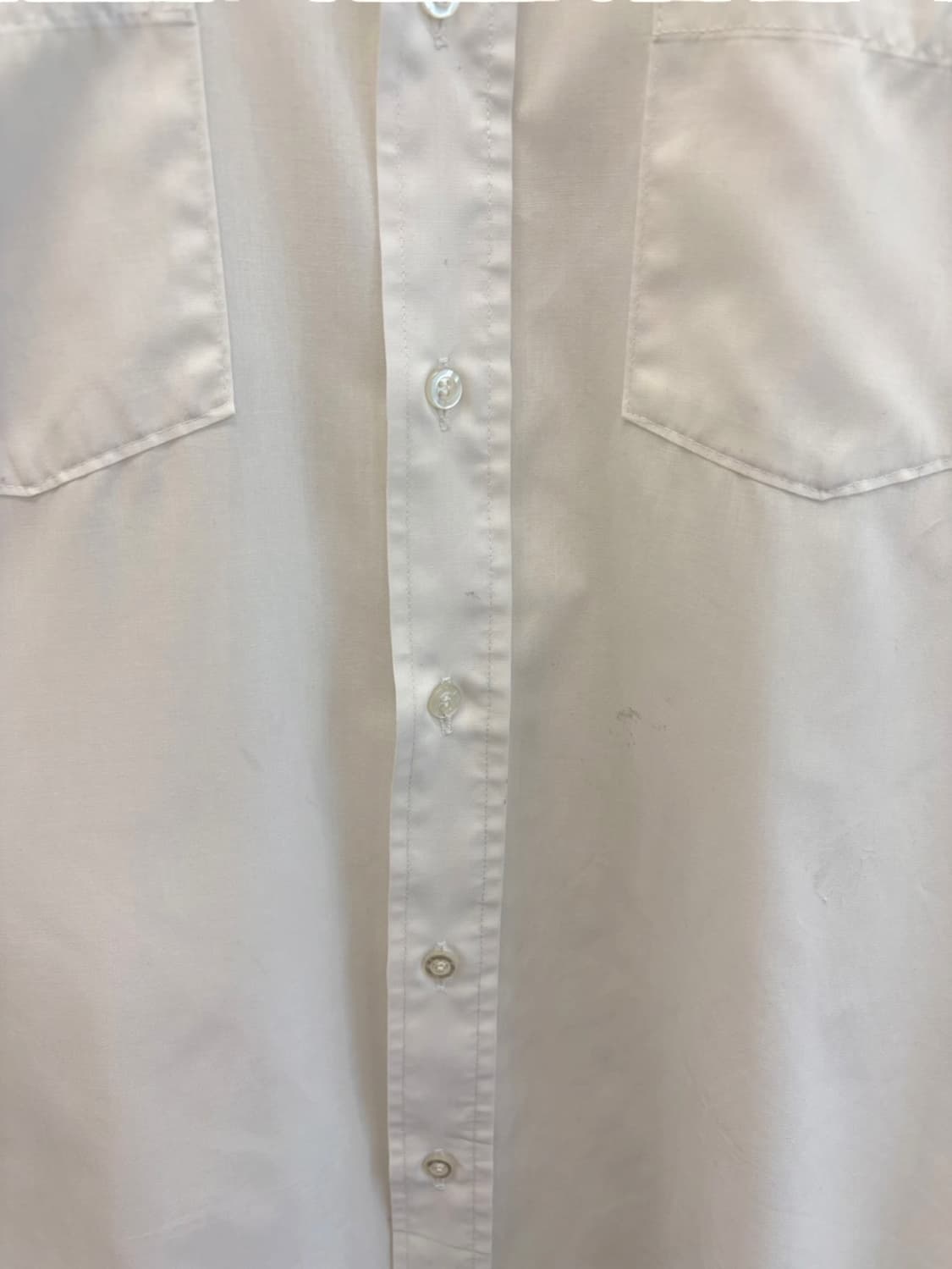 90년대 랭글러 투포켓 반팔 셔츠 화이트 (115~120) 상품이미지5