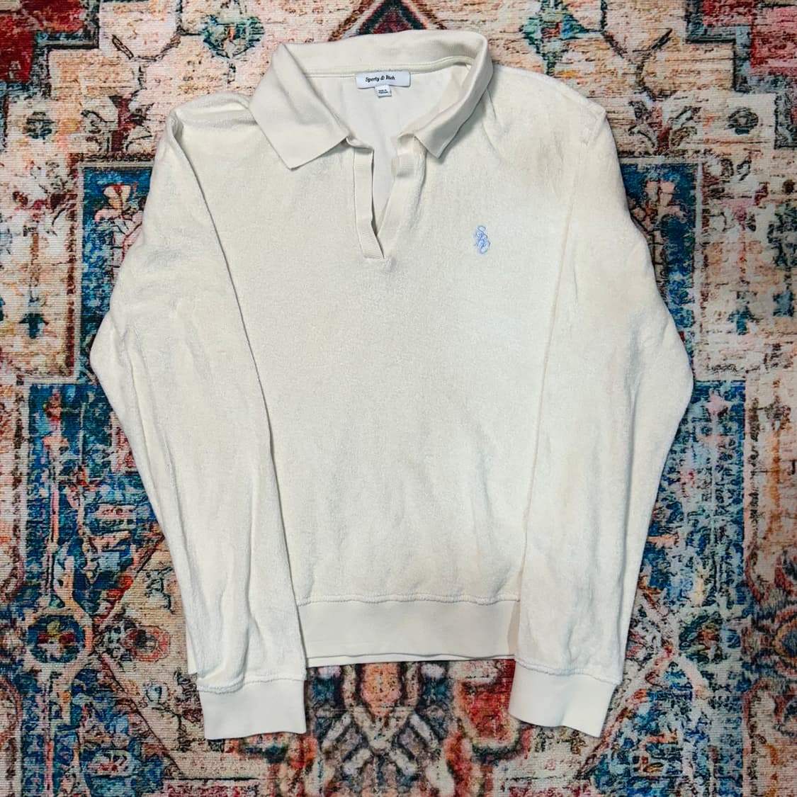 [M] 스포티앤리치 테리 폴로 롱슬리브 상품이미지1