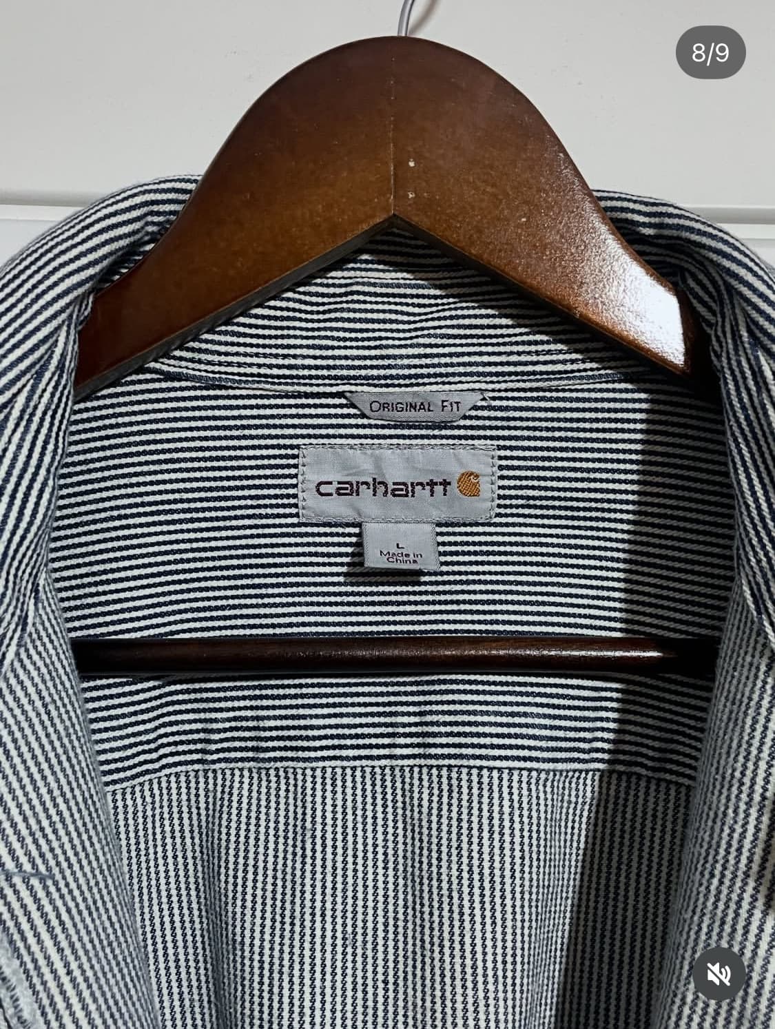 칼하트 스트라이프 하프집업 워크셔츠 상품이미지8