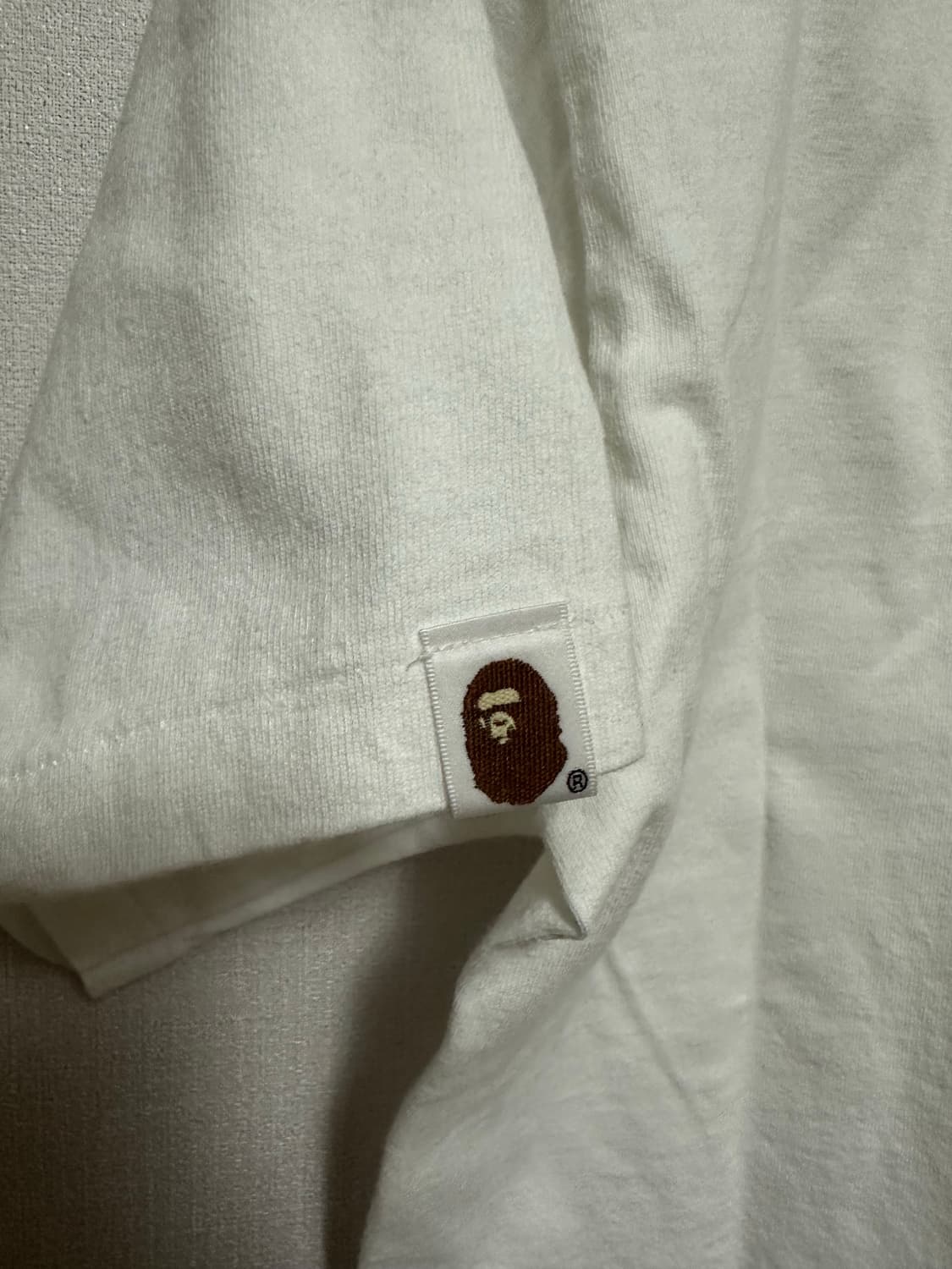 (BAPE) 블루 카모 빅 로고 화이트 반팔 티셔츠 L사이즈 상품이미지5