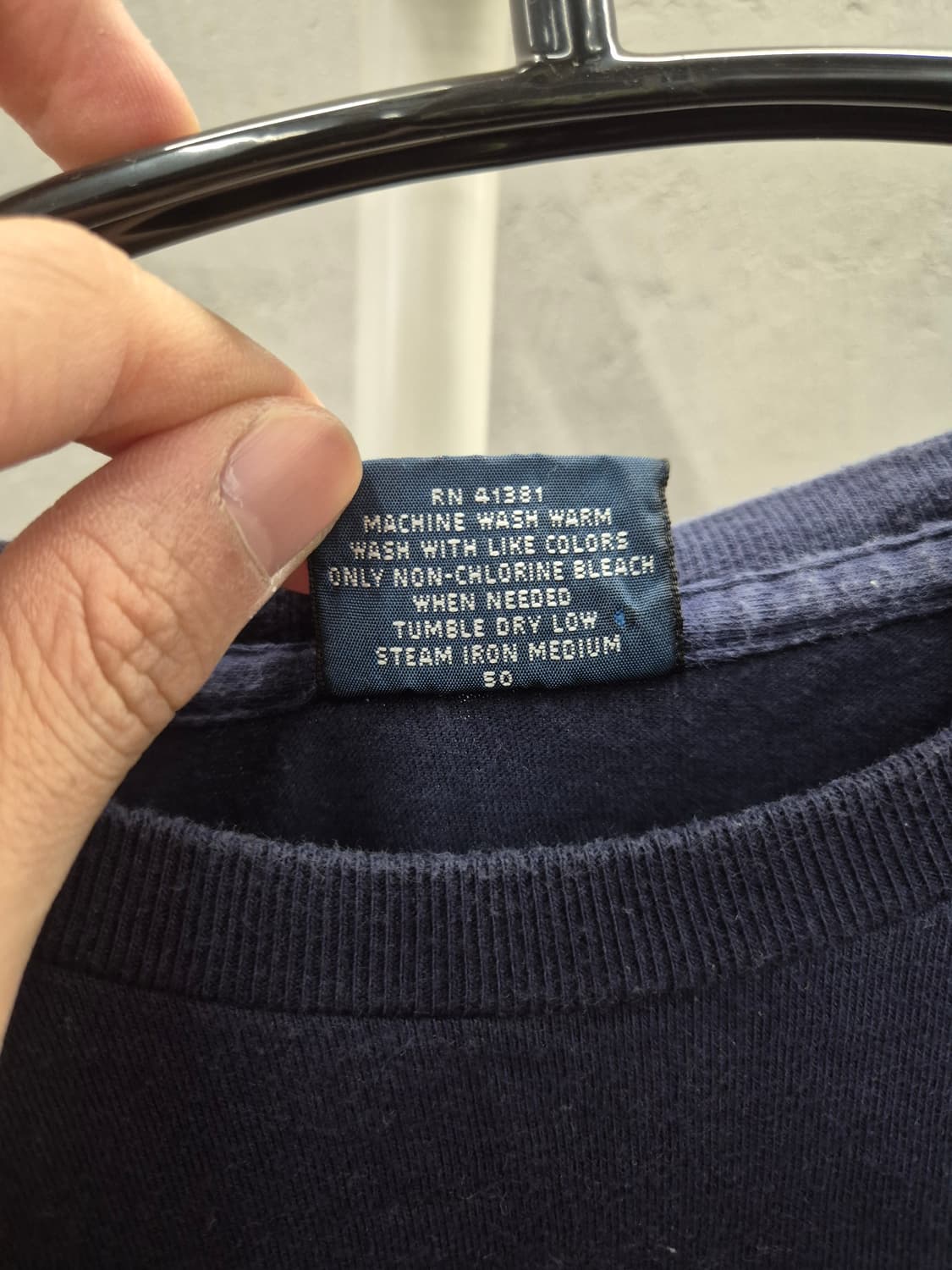 폴로 랄프로렌 네이비 반팔티 S 상품이미지7