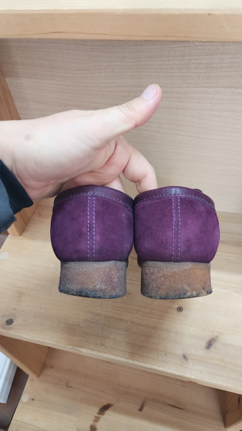 클락스 왈라비 퍼플 스웨이드 UK5.5 상품이미지5