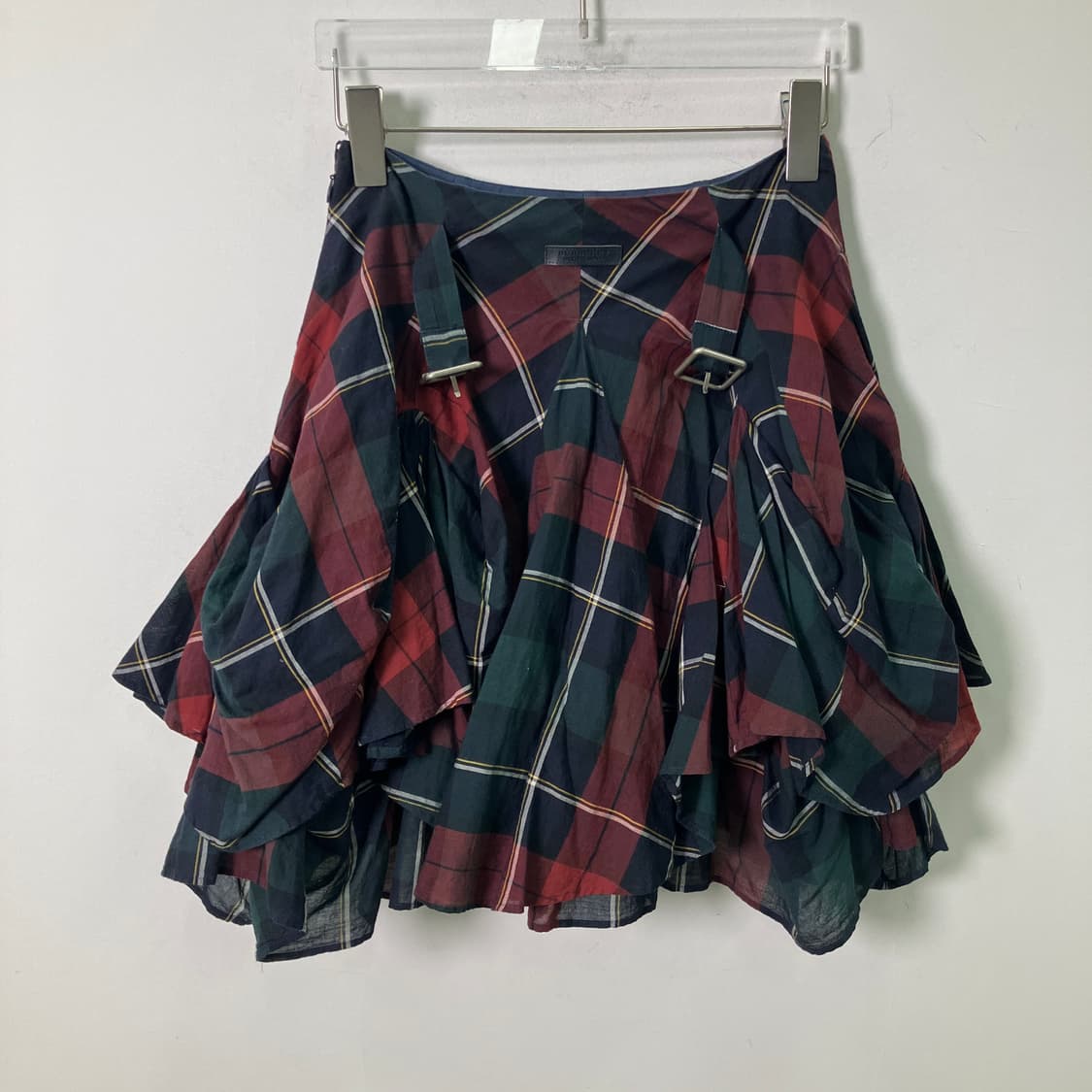 버버리 블루 라벨 체크 비대칭 미니 스커트 36 상품이미지2