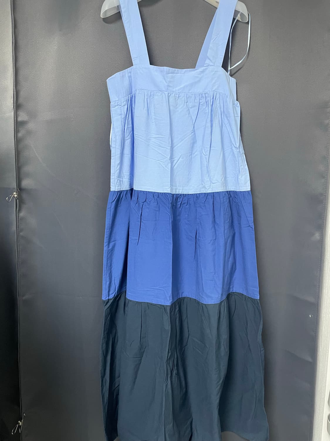 자라 블루 그라데이션 코튼 원피스 상품이미지1