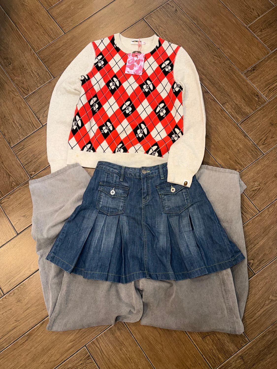 Bape Argyle pattern Sweatshirts 상품이미지8