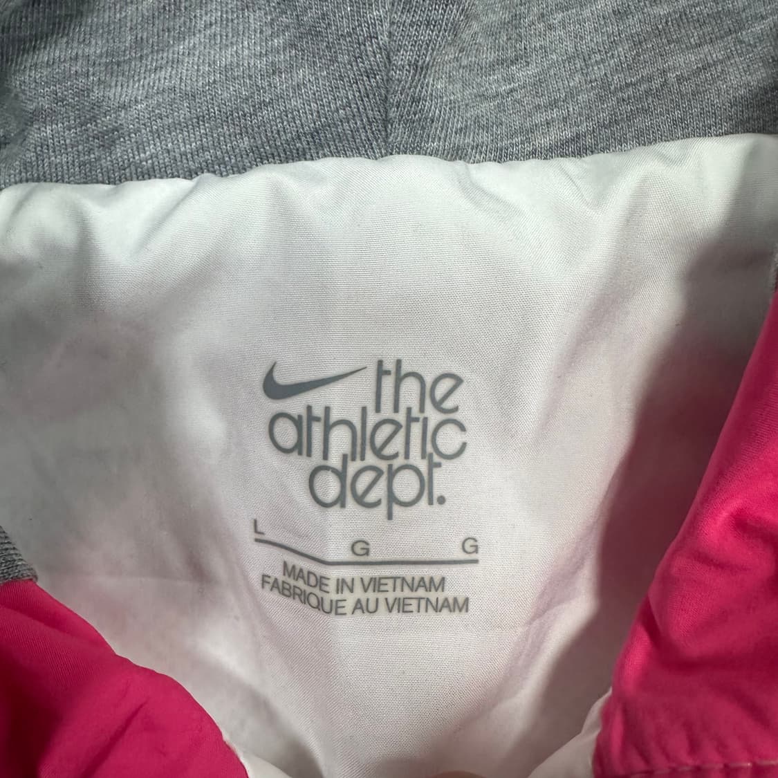 ✨ (바배) 나이키 핑크 배색 후드 바람막이 상품이미지3