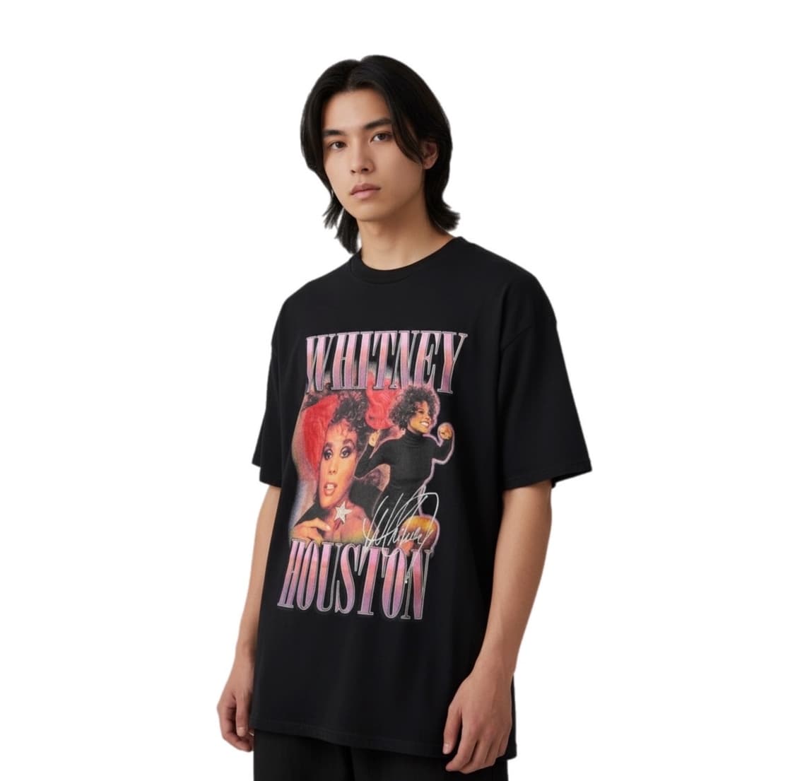 H & M 휘트니휴스톤 2017 콘서트 투어 티셔츠 상품이미지1