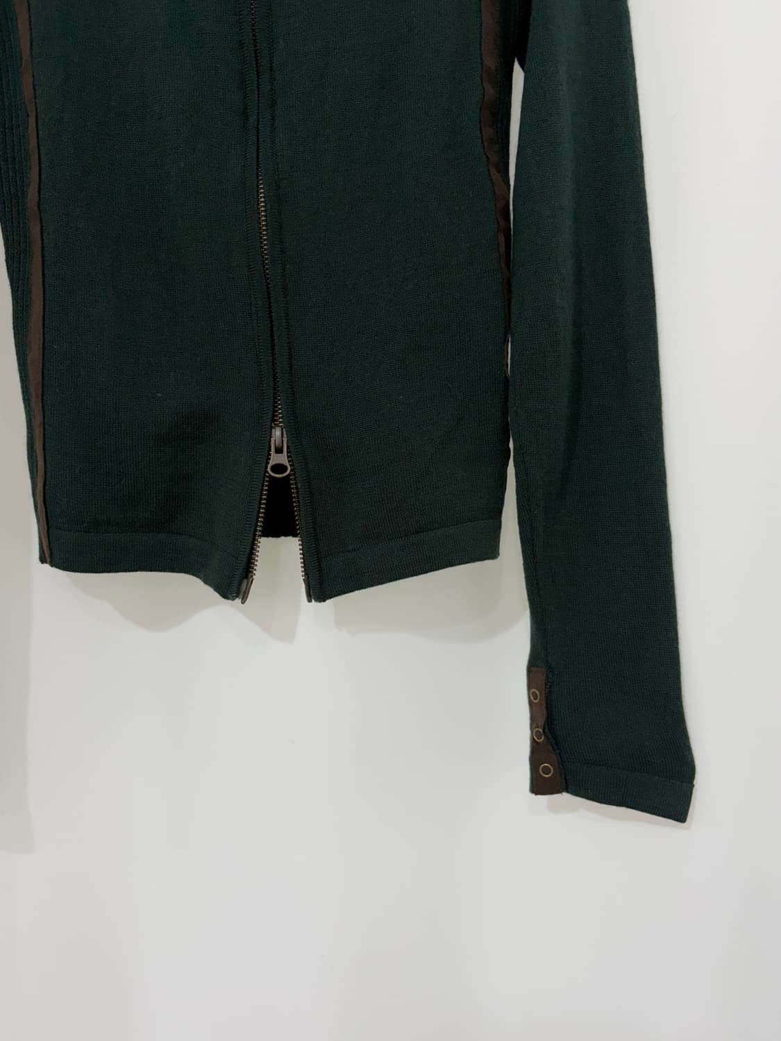 LES HALLES wool knit zip up 상품이미지3