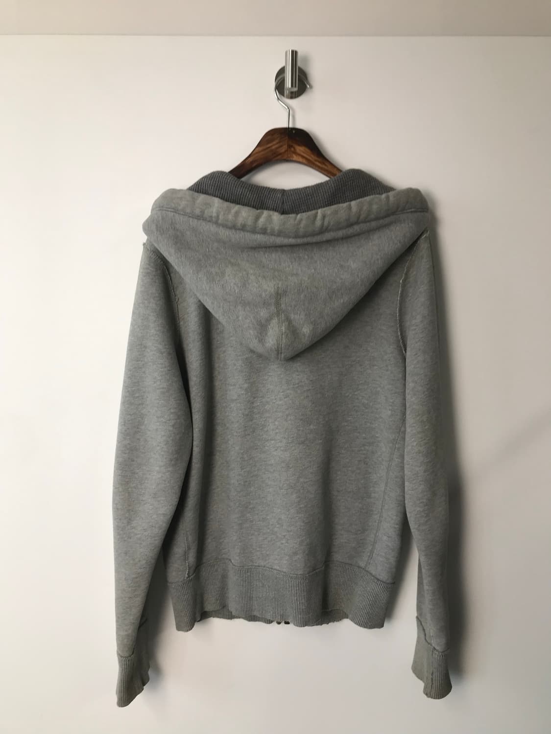 아베크롬비 y2k 와투케 그레이 헤비코튼 후드집업 상품이미지3