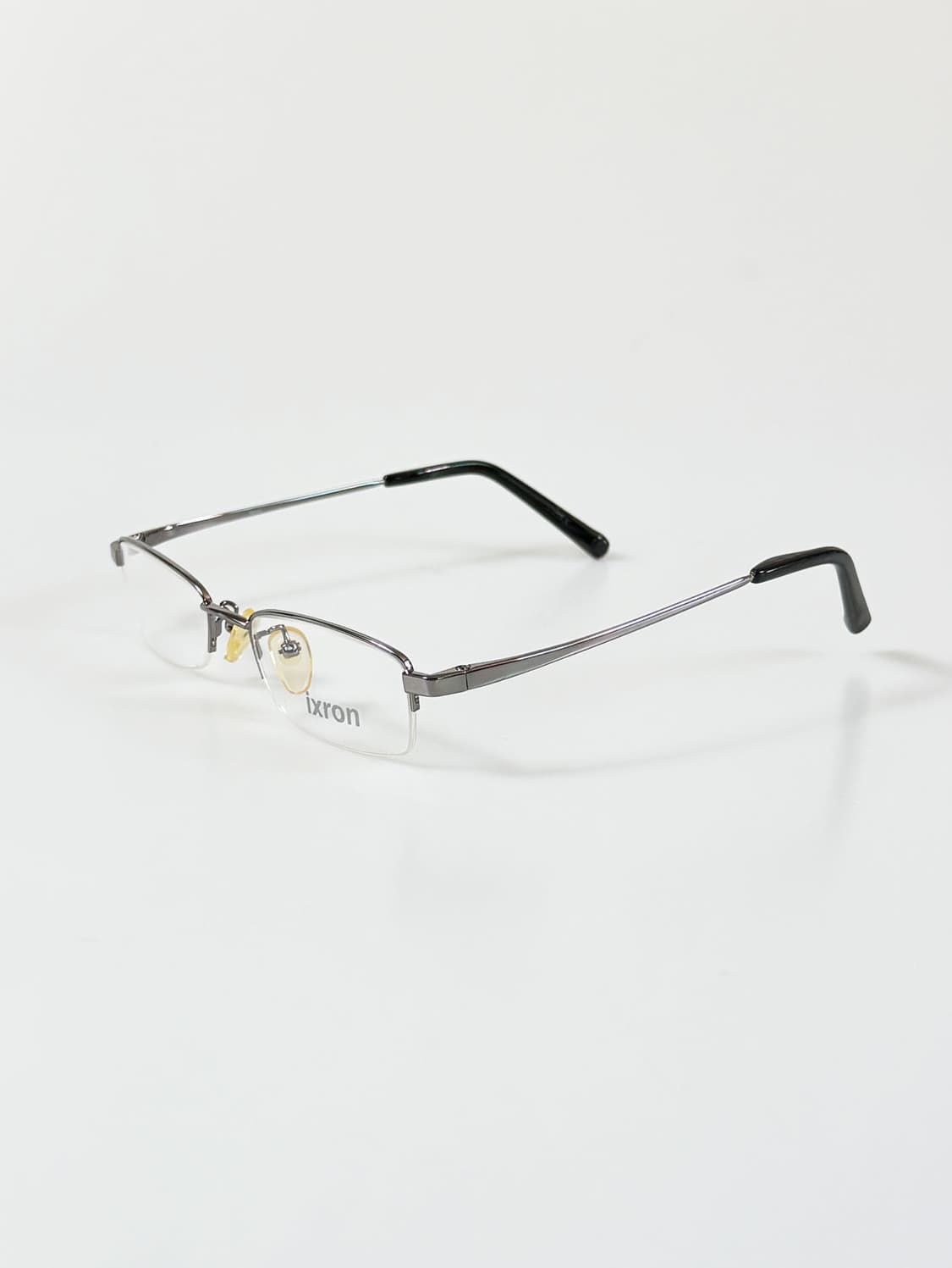 90s IXRON 실버 반무테 스퀘어 빈티지 안경 상품이미지3