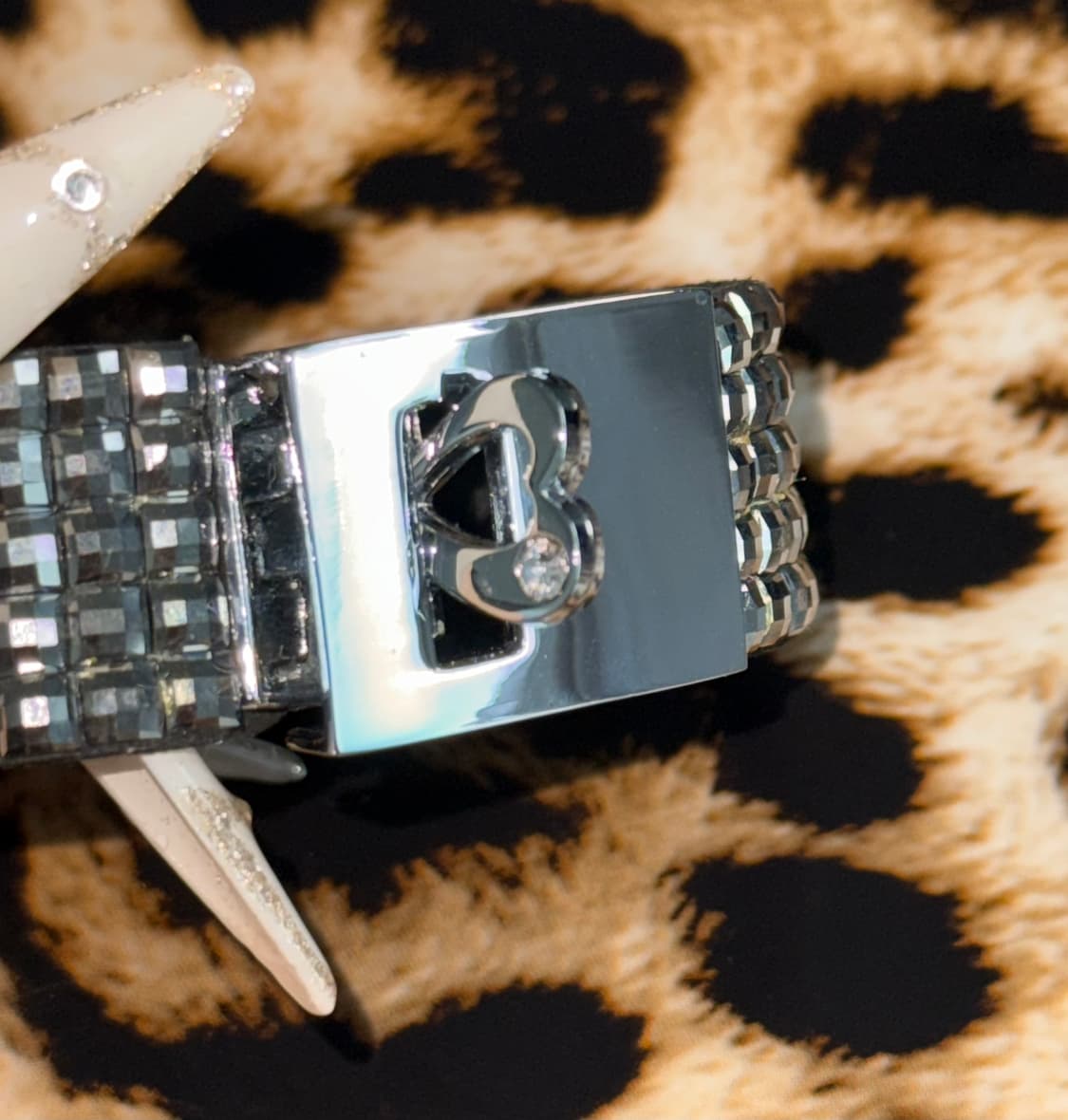 갸루 펑크 emo 스터드 큐빅 뱅글 팔찌 상품이미지6