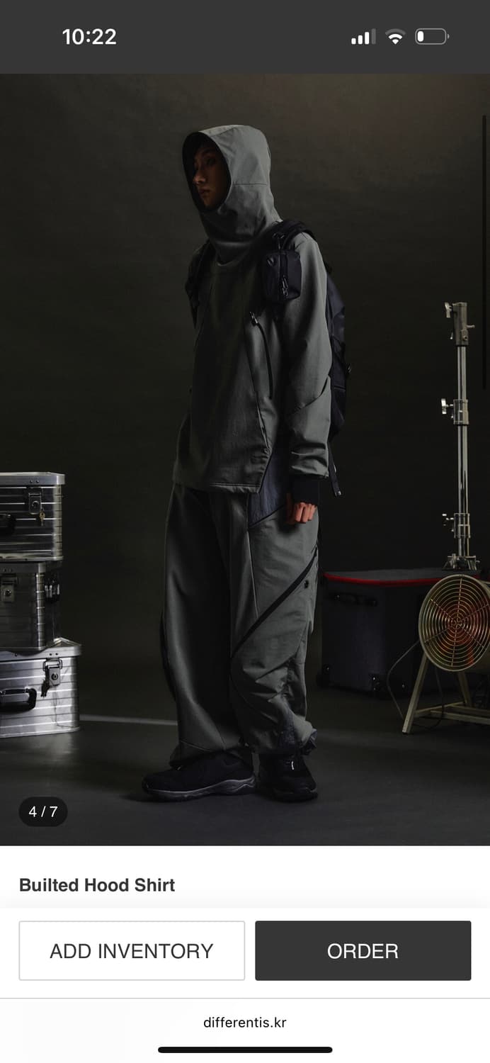 디프런트이즈 Builted Hood Shirt  상품이미지1