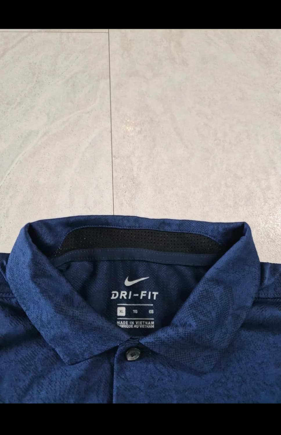 나이키 DRI-FIT 남성 XL 네이비 패턴 폴로티 상품이미지2